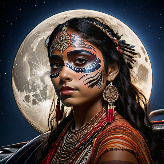 Poster print AI-art | Mighty moon
